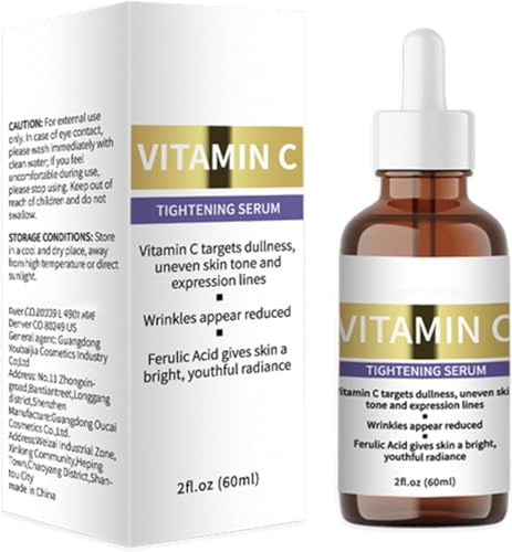 Sérum Facial Reafirmante con Vitamina C 60 ml — Sérum Iluminador, Antiedad y Unificador del Tono de la Piel, Apto para Todo Tipo de Piel