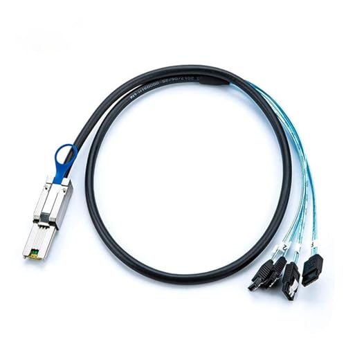 Cable Divisor Mini SAS 26Pin SFF-8088 a 4 SATA 7Pin 0.5m