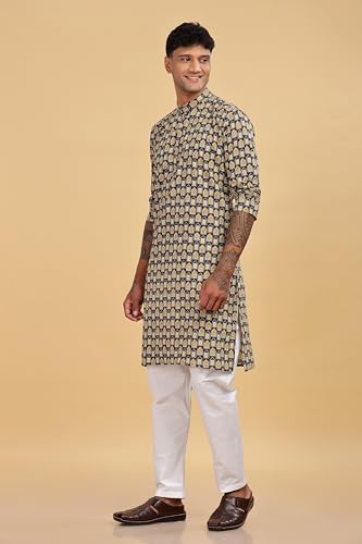 Image of BE ACTIVE Cotton Kurta for Men | Traditional and Classy Design | Indian Kurta | Full Sleeve Kurta