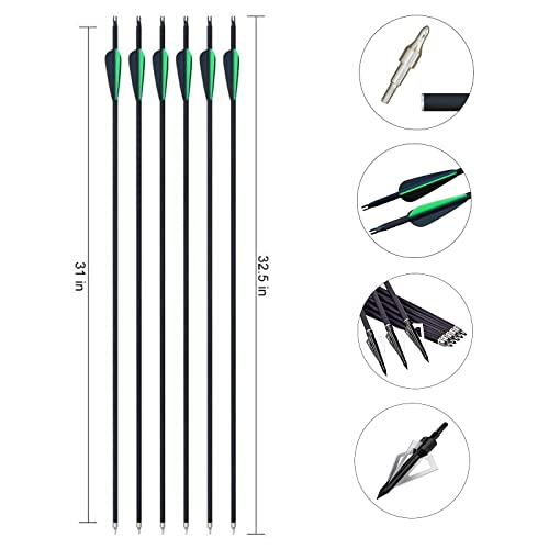 Einmaiqi Recurve Bow And Arrow Set For Adult Takedown Recurve Bow Right Hand Archery Bow Set For Outdoor Hunting Training Practice 30Lbs 40Lbs (40Lb) #TOP4