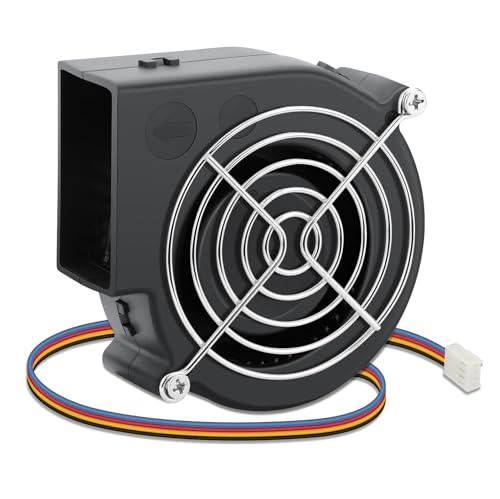 Wathai 97mm x 33mm 9733 24V High Velocity Air Blower Fan DC Brushless Centrifugal Cooling Fan, 4Pin PWM, Dual Ball Turbo Glass Car Blower, for Inflatable, Fume Extractor, Wind Machine Cooler