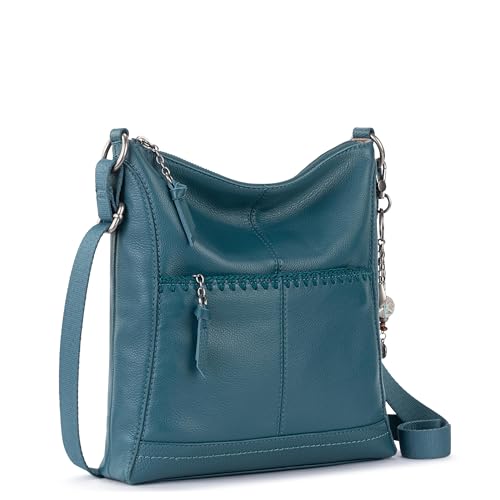 Image of The Sak Lucia Leather Crossbody Purse - Premium Leather Women's Handbag for Everyday & Travel - Cross Body Bag With Zipper