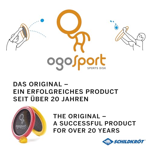 Schildkröt® Ogo Sport Set, 2 Ogo Softdiscs Ø29cm, rot und gelb, 1 Ball, Standardgröße, beliebte Spiel-Klassiker, 970117