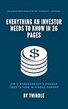 Everything an investor needs to know in 26 pages. (No B.S): Jim O'Shaughnessy's famous Tweetstorm in Kindle Format