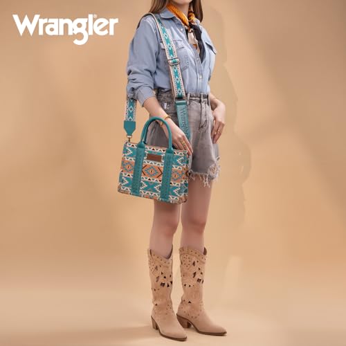 Image of Wrangler Aztec Tote Bag for Women Boho Shoulder Purses and Handbags