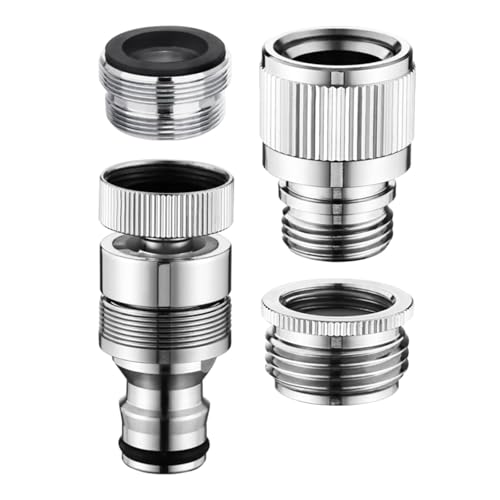 4 ピース蛇口コネクタガーデンホースとシャワー用漏れ防止アダプターポータブル洗濯機アクセサリー漏れ防止アダプター