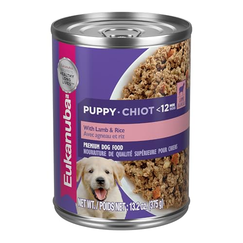 Eukanuba Puppy With Lamb & Rice Canned Wet Dog Food, 13.2 oz can (12-count)