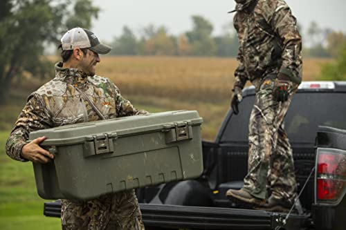 Plano-Storage-Trunk-with-Wheels-Green-108-Quart-Lockable-Storage-Box-Rolling-Airline-Approved-Sportsman-Trunk-Hunting-Gear-and-Ammunition-Bin-Heavy-Duty-Containers-for-Camping