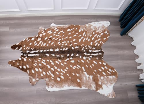 Tapete animal print Sika Deer 109x91 cm falso cuero miniatura 5