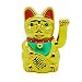 Produktbild Starlet24 winkende Glückskatze Winkekatze Lucky Cat Maneki-Neko Katze Glücksbringer (Gold Glänzend, 15cm)