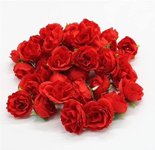 バラ 造花 3cm ブーケ ローズ 薔薇 結婚式 50個 装飾 プロポーズ Diy材料 手作り レッド 73 以上節約