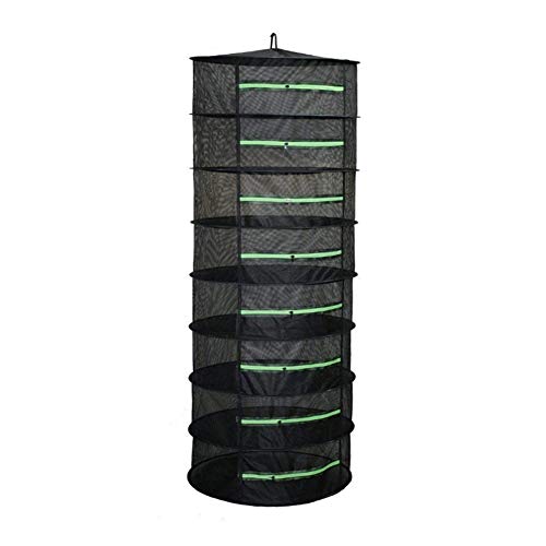 Filet de suspension pour séchage d'herbes, filet de séchage noir pour maçonnerie pliable, 8 couches Cover