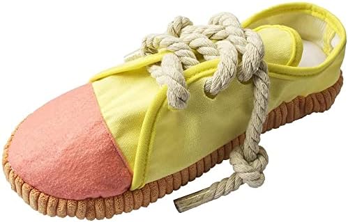 Dog Chew Toy, Bite Resistant Interactive Dog Squeaky Toy Chews Plush Toy Simulate Shoes