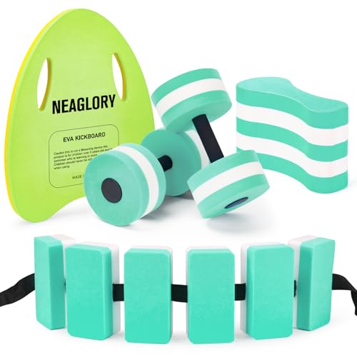 NEAGLORY Conjunto de 5 peças de aeróbica aquática, conjunto de ex...