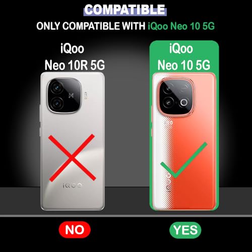 Image of Shockproof Case for iQOO Neo 10 5G | Full Camera Protection | TPU Flexible Back Cover for iQOO Neo 10 5G (Matte Black)