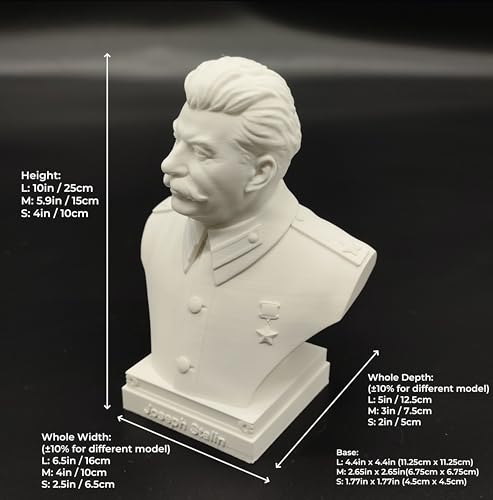 Estatua busto Joseph Stalin 4 in H x 2.5 W x 2 D miniatura 2