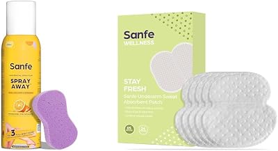 Painless & Detan Hair Removal Spray Cream - 200 ml Underarm Sweat Absorbent Patch Prevents Stains Absorbs Sweat & Unpleasant Odour 8 hr odour control stain free ultra thin 5 Pairs