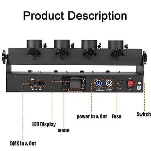 Canon à confettis robuste et durable en alliage avec 4 trous de projection - 6