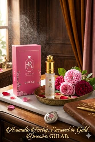 Image of Gulab Attar, Floral & Musky Fragrance Unisex Non-Alcoholic Long Lasting Attar for Men & Women - 6Ml