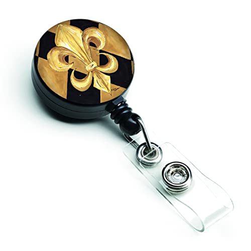 Caroline's Treasures 8125BR Black and Gold Fleur de lis New 