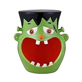 Mr. Halloween Animated Motion Activated Trick or Treat Halloween Candy Bowl, Frankenstein, 11.5 Inch