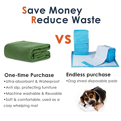 Washable Pee Pads for Dogs 65″x45″/72″x72″ Extra Large Reusable Pee Pads Waterproof Pet Mat, Dog Playpen Mats for Puppy Training Whelping Playpen Pads Washable Pee Pads for Dogs 65″x45″/72″x72″ Extra Large Reusable Pee Pads Waterproof Pet Mat, Dog Playpen Mats for Puppy Training Whelping Playpen Pads