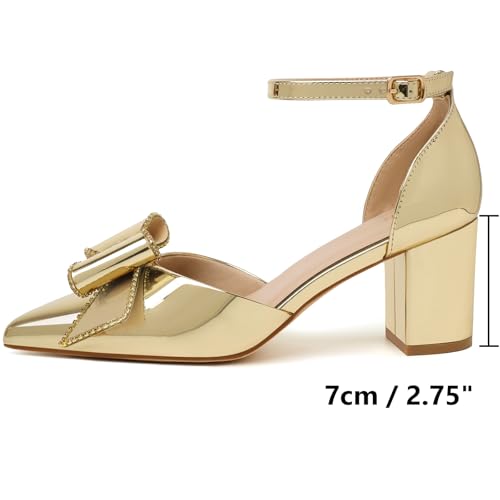Image of Susanny Kitten Heels for Women Closed Pointed Toe Slingback Shoes