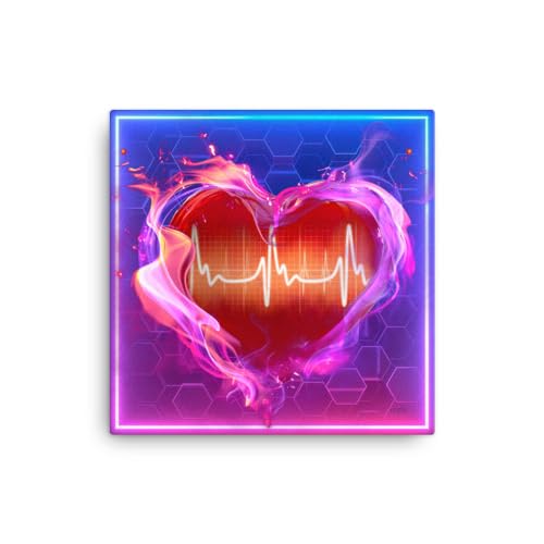 Tableau Amour Love Coeur moderne pour décorer une chambre parentale cocooning