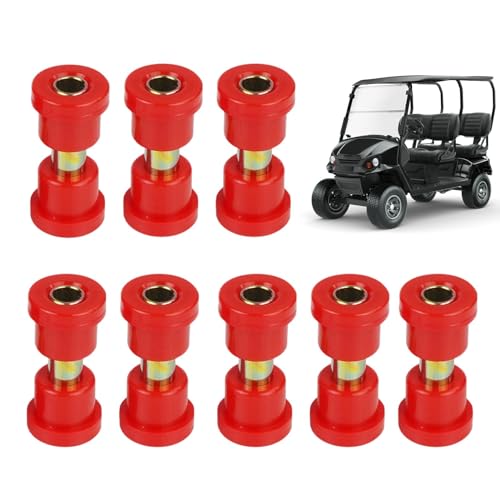 JINGAN Bujes para Ballesta para Coche de Club, Kit de bujes para Coche de Club - Piezas del de Golf con Manga para buje de Hoja, Kit de bujes y Manguitos de grillete Delantero y Trasero,