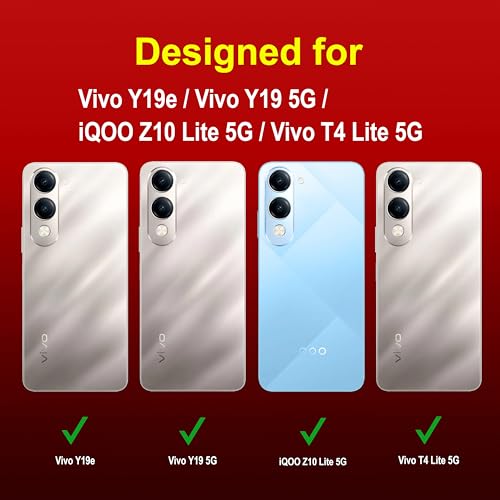 Image of amazon basics Back Case Cover for Vivo Y19e | Compatible for Vivo Y19e Back Cover | Liquid Silicon Magic Case with Camera Protection | Red