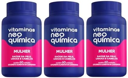 Kit 3 Vitamina Mulher 60 Cápsulas