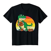 Kids American Football Trex Retro Dinosaur Boys Kids Toddlers T-Shirt