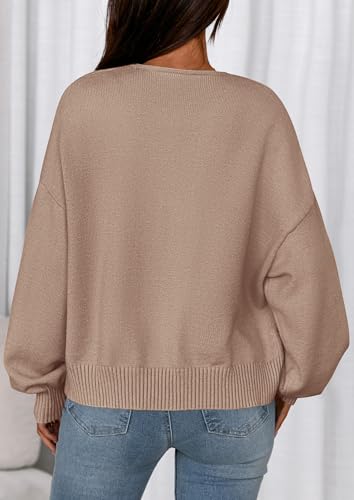 PRETTYGARDEN Cardigan Sweaters for Women Fall Fashion 2026 Bow Tie Front Long Sleeve Knit Sweater Tops Cute Winter Clothes (Khaki,XX-Large) — view 4