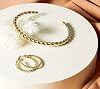 PAVOI 14K Yellow Gold Plated Twisted Chunky Bangle Bracelet for Women - Trendy Braided Stackable - Lightweight Everyday Jewelry - 6.5 Inch #4