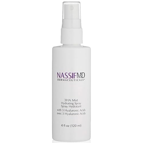 NassifMD 3HA - Bruma facial hidratante instantánea contiene 3 tipos de ácido hialurónico para mantener tu cara fresca e hidratada, disminuye el