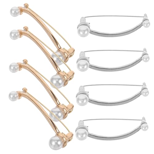 Broche en perles délicate et fermoirs de boucles d'oreilles de qualité supérieure