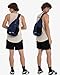 WATERFLY Sling Bag Crossbody Backpack: Over Shoulder Daypack Casual Cross Chest Side Pack (Large, Blue)