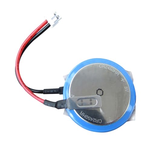 YICUAA�i1����jCR2450HR 3V 550mAh ���`�E�� �{�^���d�r/�݊� �d�r FX3U-32BL GT11-50BAT �p�o�b�e�� (1.25mm Square Hole)