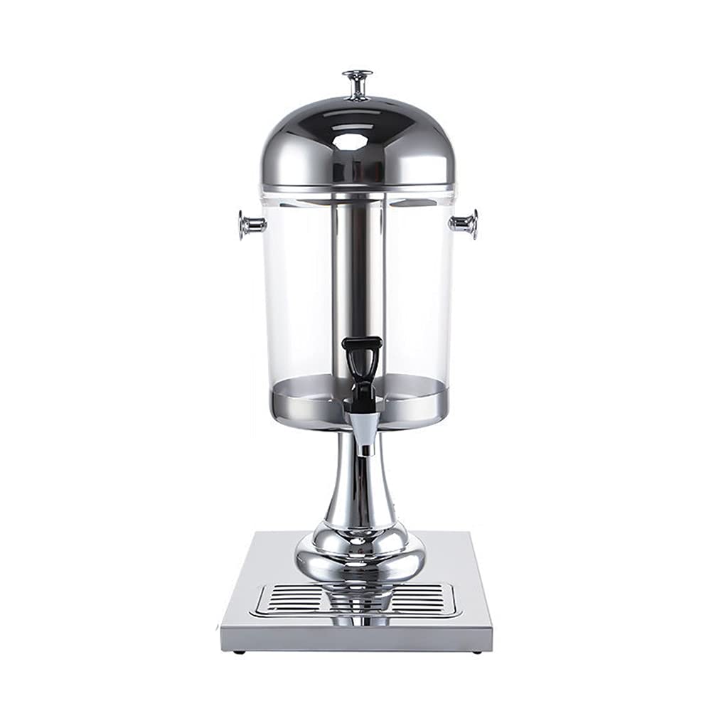 AYCDL Water Juice Dispensers with Tap, Hot/Cold 8L, Beverage Dispenser Lemonade Dispenser Glass with Stainless Steel Tap and Stand for Any Party Weddings Bi