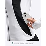 SANTINY Women's Rash Guard Zipper Pockets UPF50+ Sun Protection Long Sleeve Swimsuit Top Zip Front Swim Shirt for Women - Image 4