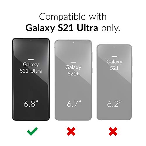Image of Crave for Galaxy S21 Ultra Case, Shockproof Protection Dual Layer Case for Samsung Galaxy S21 Ultra 5G (6.8 inch) - Slate