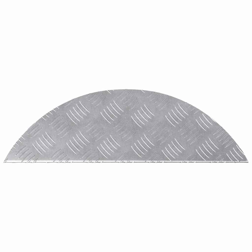 Profil schodowy aluminiowy 15 szt., srebrny 60 x 18 x 2,5 cm