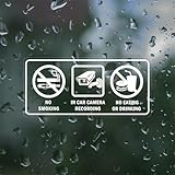 4Pcs Car Signs No Smoking No...