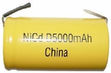 D NiCd Battery with Tabs (5000 mAh)