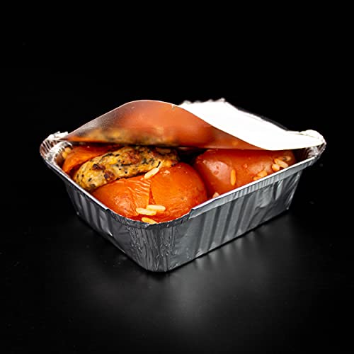 Miamex wegwerpschaal van aluminium met deksel voor het vervoer van levensmiddelen, invriezen, koken (1 Vak, 500 ml) - Afbeelding 7