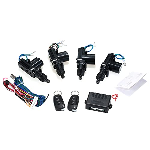 Kit central sans clé universel voiture 12V Shkalacar avec commande de coffre intégrée