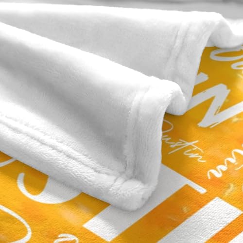 Name Blanket Personalized Name Blanket Customized Blanket with Name Text for Adult Kid Birthday Christmas Mothers Fathers Valentines Day Gift