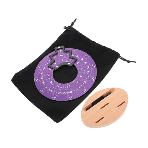 Vaguelly 5th Circle Music Learning Tool Chord Theory Wheel for Guitar Bass Piano Music Theory Chart Musician's Study Guide Melody Generator