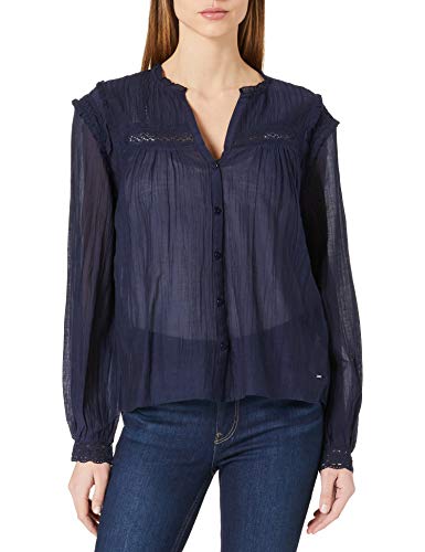 Pepe Jeans Albertina, Maglietta Donna, Blu (592