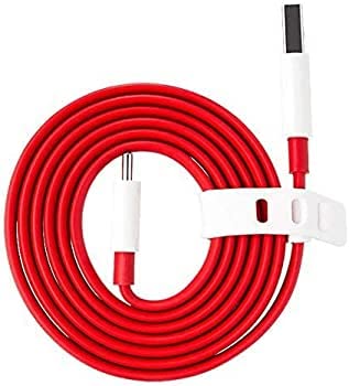 Image of The Black Store Original 80W Super VOOC USB Type C Cable for OnePlus 10T| 10R| 10pro| 9 Pro| 9RT| 9| 8| 8t| 7| 7t| 6| 6t| 5| 5t| Nord2T (Only Cable) (83S0001030),Red